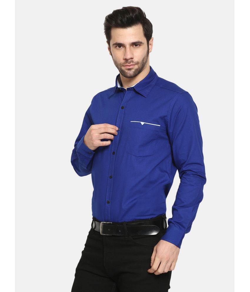     			Life Roads - Blue Cotton Slim Fit Men's Casual Shirt ( Pack of 1 )