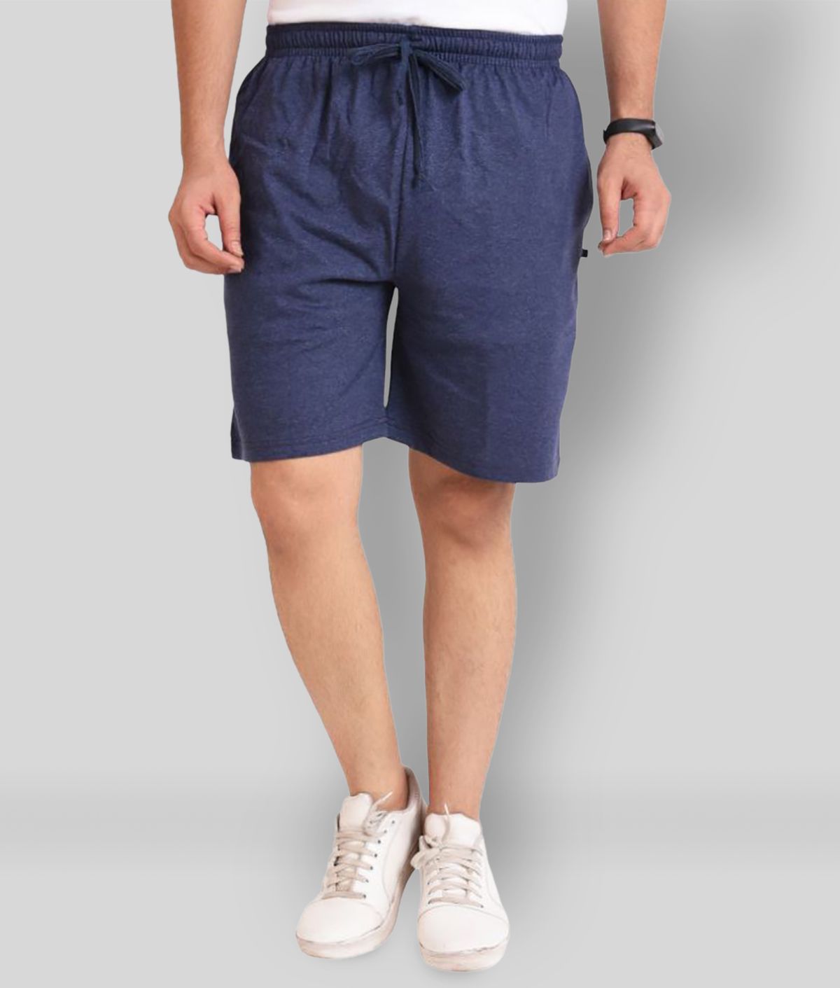     			Neo Garments - Blue Cotton Men's Shorts ( Pack of 1 )