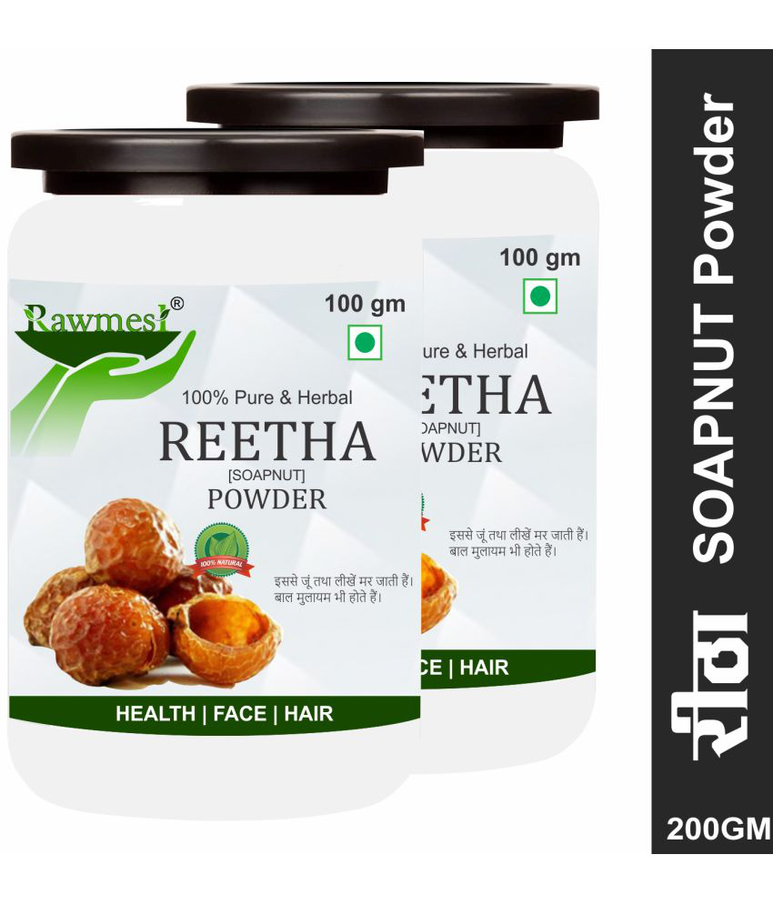     			rawmest Reetha/ Ritha/Soapnut/ Aritha/Kunkudukai Powder 200 gm Pack Of 2