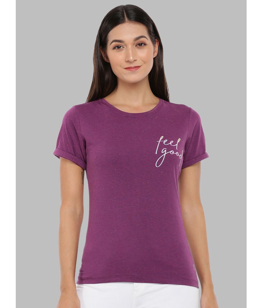     			Dollar Missy - Purple Cotton Regular Fit Women's T-Shirt ( Pack of 1 )