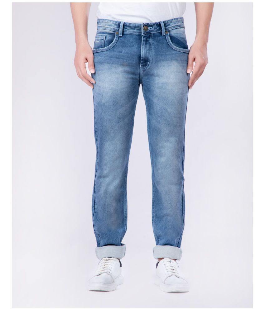     			HJ HASASI - Indigo Blue Cotton Regular Fit Men's Jeans ( Pack of 1 )