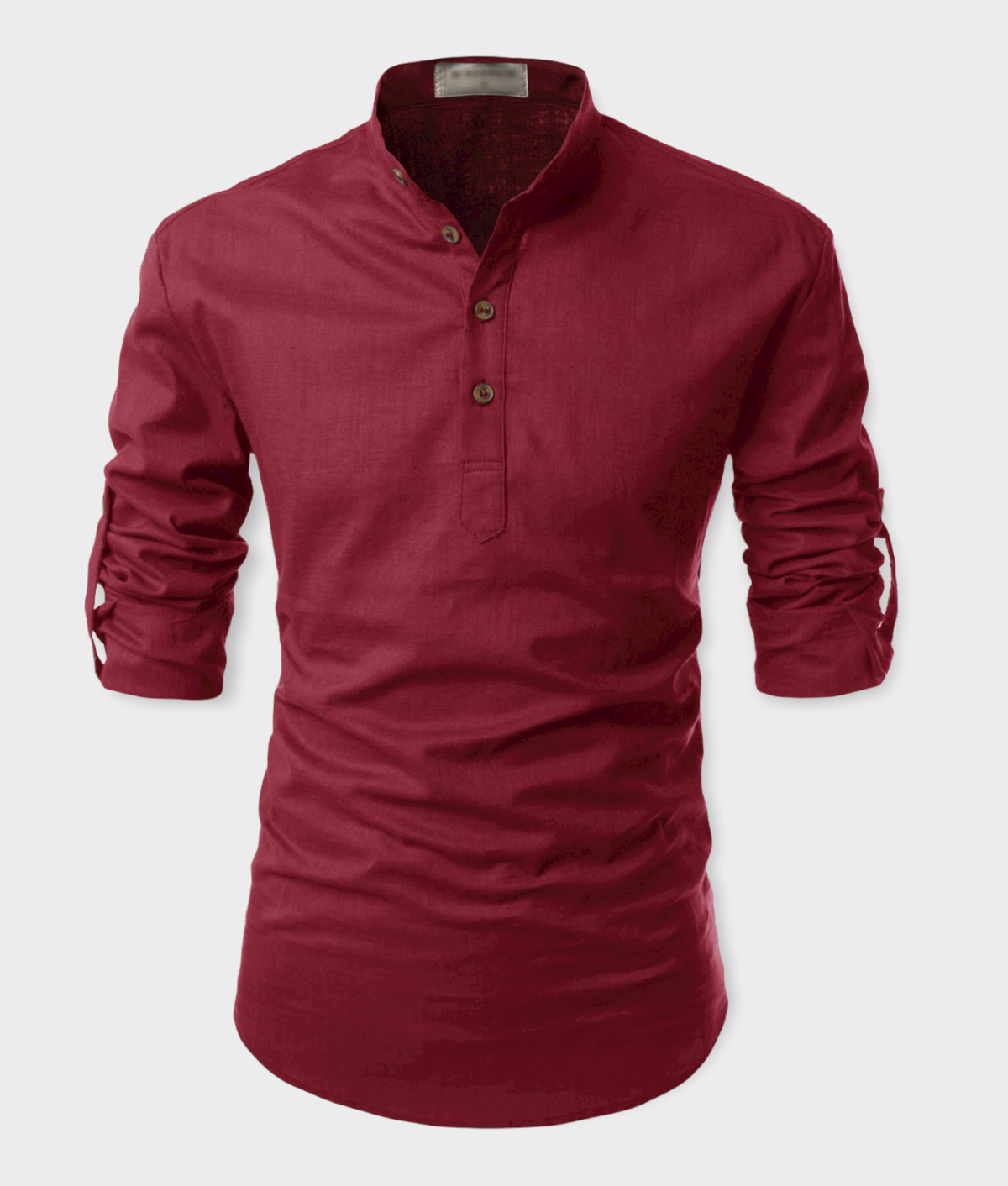     			Vida Loca - Maroon Linen Slim Fit Men's Casual Shirt (Pack of 1)