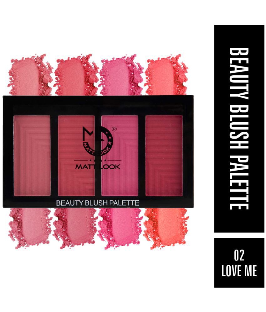     			Mattlook Beauty Blush Palette, Face Makeup, Multicolor-2 (20gm)