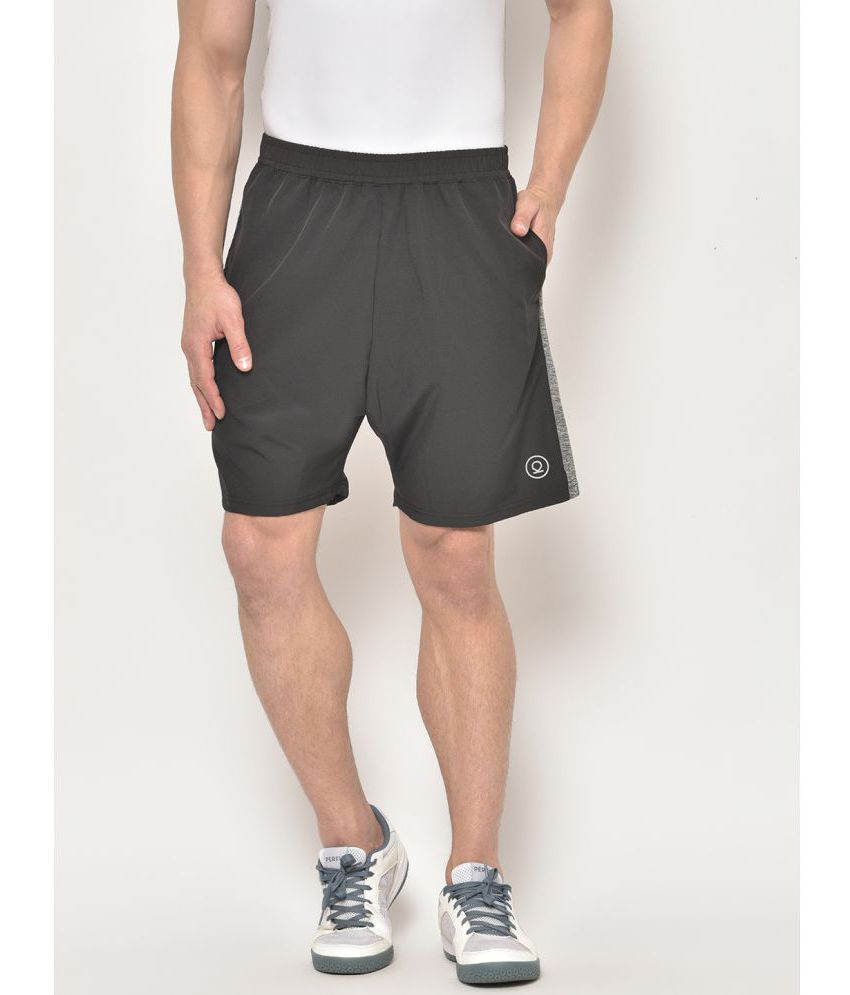    			Chkokko - Light Grey Polyester Men's Running Shorts ( Pack of 1 )