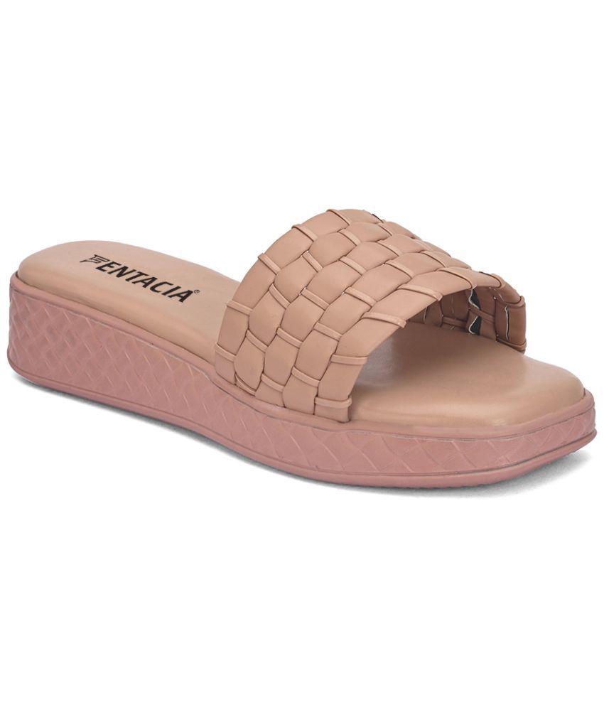     			Fentacia - Pink Women's Slip On Heels