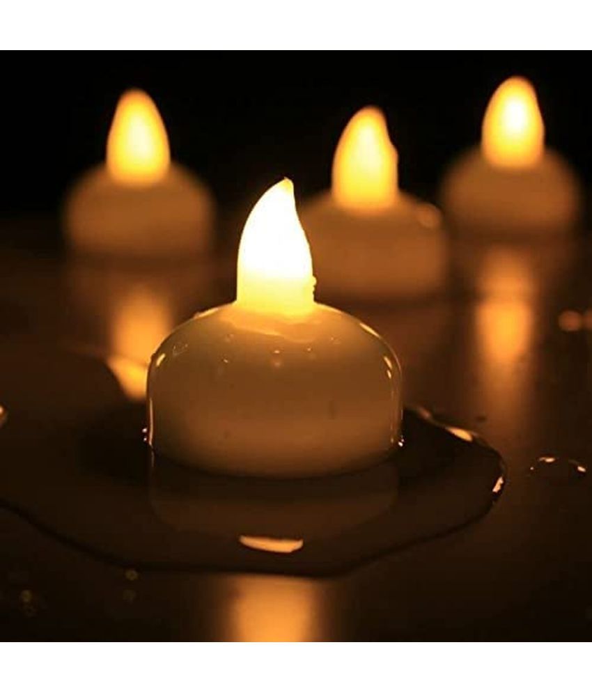 Gatih White Floating Candle ( Pack of 3 ) Buy Gatih White Floating