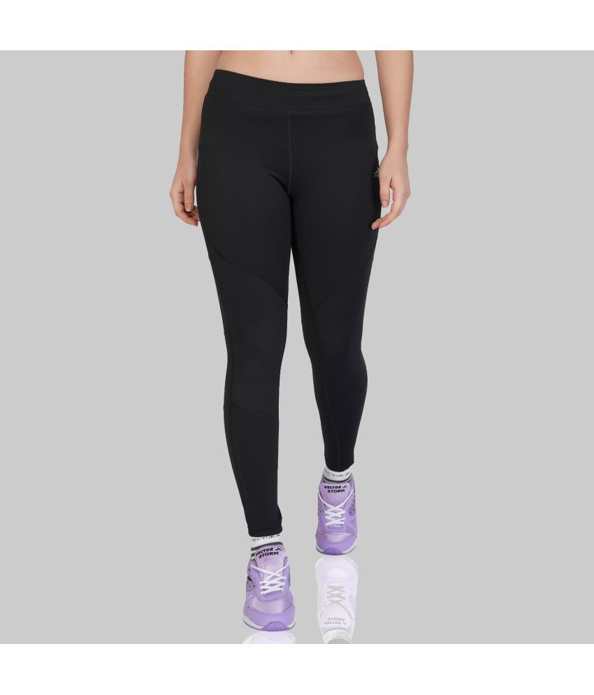     			Vector X - Black Polyester Slim Fit Women's Sports Tights ( Pack of 1 )
