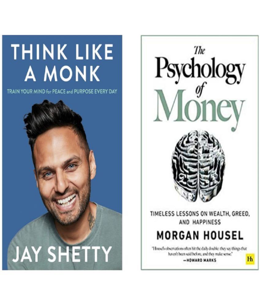     			( Combo of 2 books ) Think like monk + Psychology of money