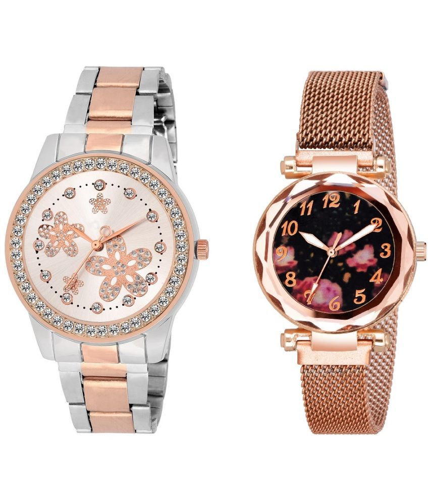     			DECLASSE - Rose Gold Stainless Steel Analog Couple's Watch