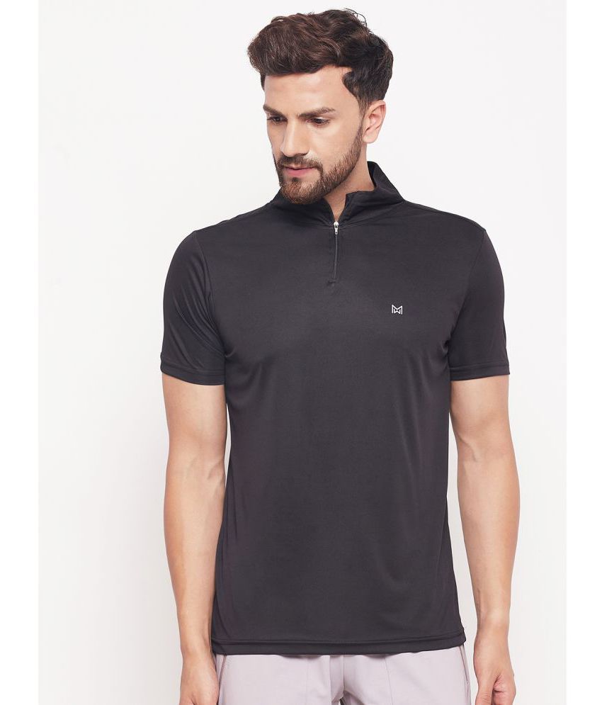     			White Moon - Black Polyester Regular Fit Men's Sports T-Shirt ( Pack of 1 )