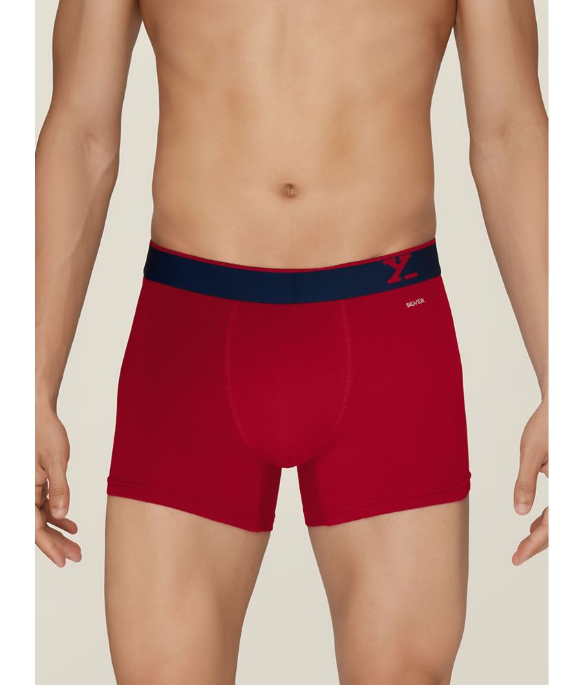     			XYXX - Red Cotton Men's Trunks ( Pack of 1 )