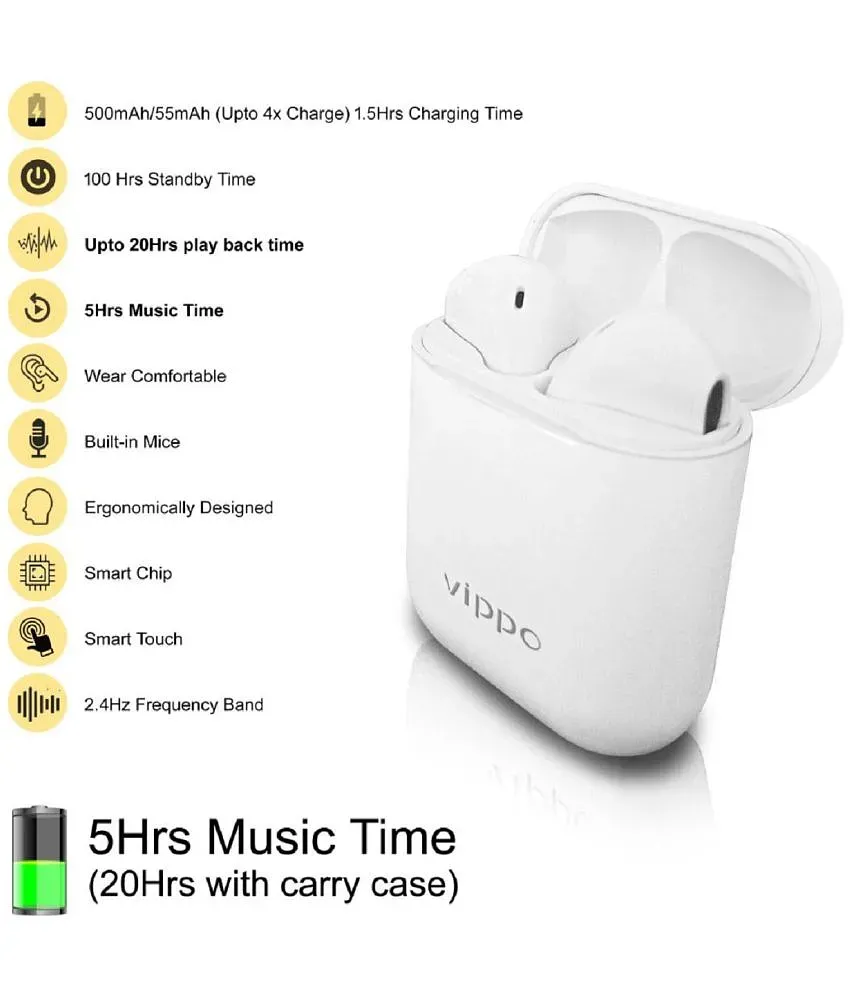 Vippo discount bluetooth earphones