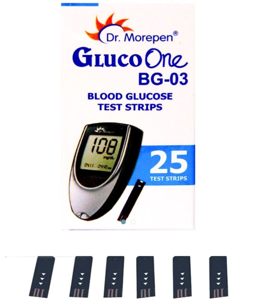 Dr Morepen 25 Test Strips for BG 03 (Strips Only Pack