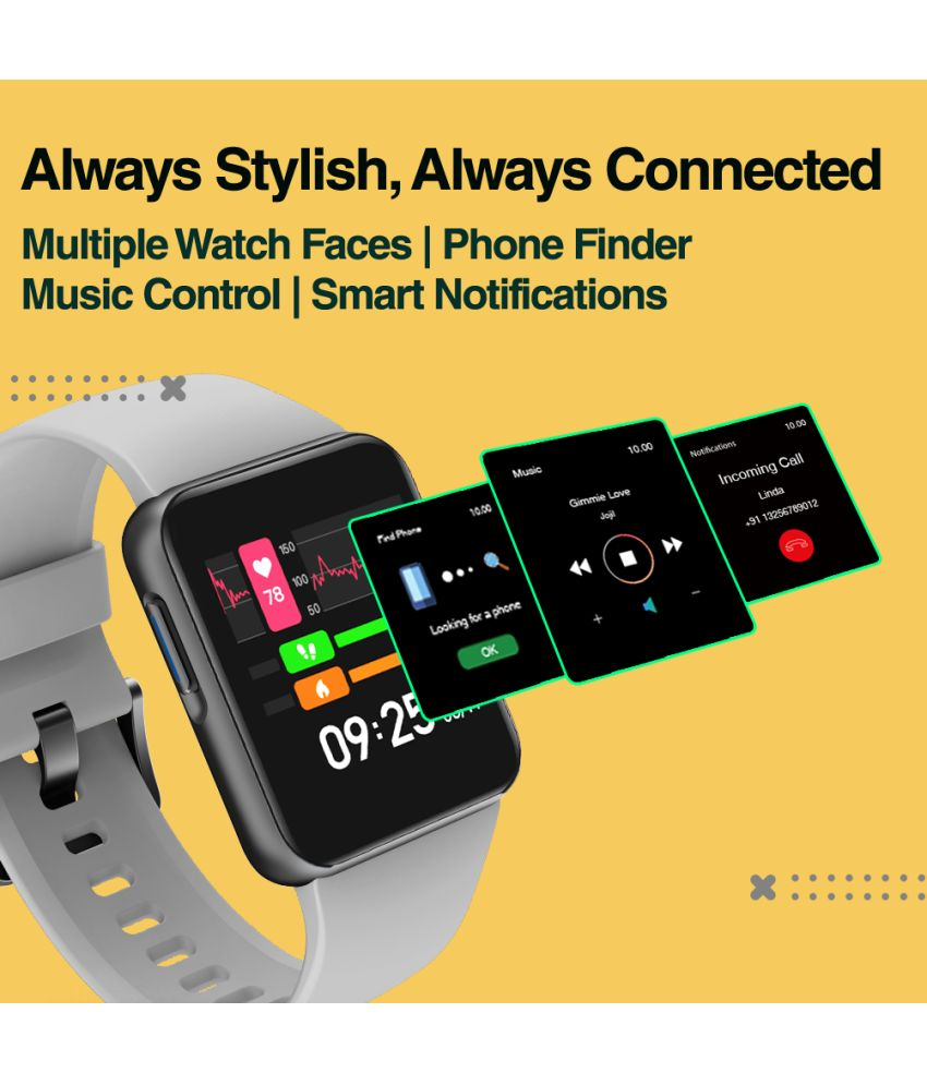 Buy Goqii SVLite Grey Smart Watch Online at Best Price in India