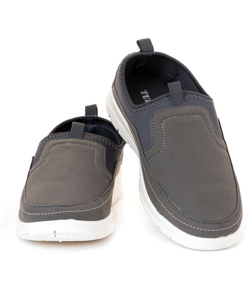     			Khadim's - Grey Men's Slip-on Shoes