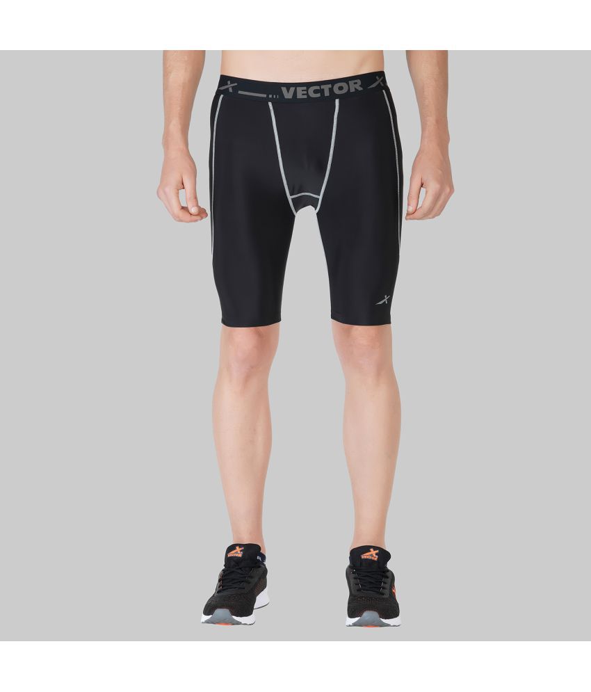    			Vector X - Black Polyester Lycra Men's Cycling Shorts ( Pack of 1 )