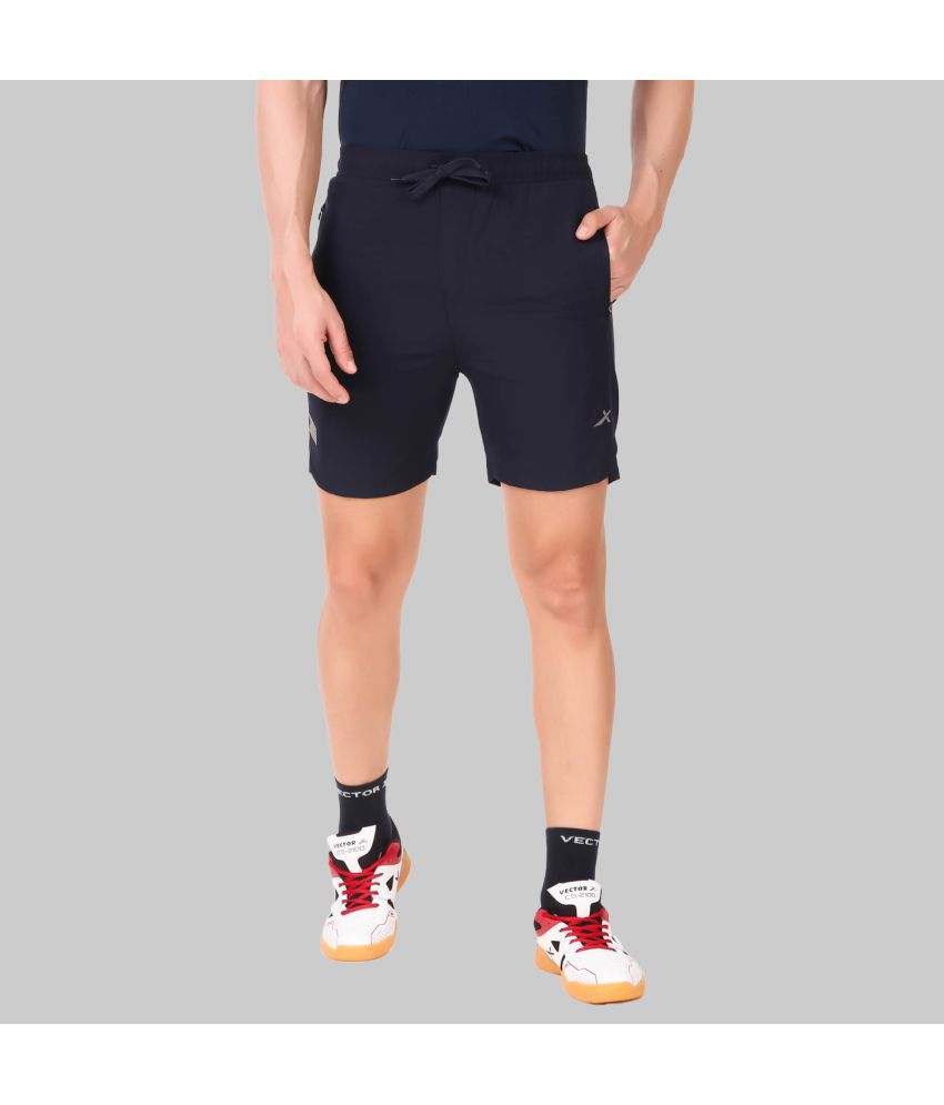     			Vector X - Navy Lycra Men's Football Shorts ( Pack of 1 )