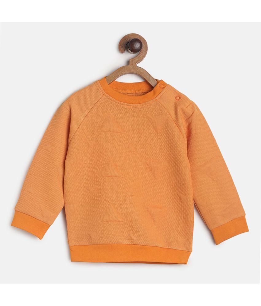     			MINIKLUB Baby Boy Orange Sweat Shirt Pack Of  1