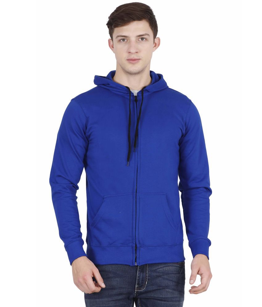     			FLEXIMAA - Blue Cotton Regular Fit Men's Sweatshirt ( Pack of 1 )