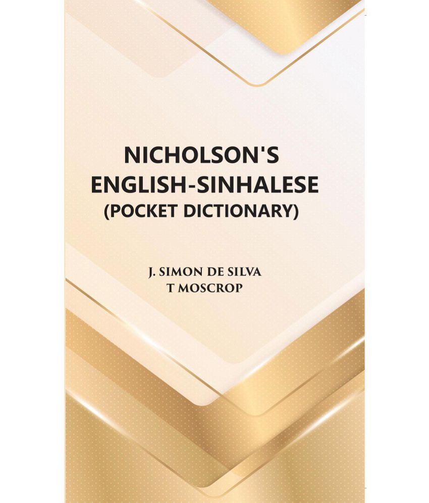     			Nicholson's English- Sinhalese (Pocket Dictionary)