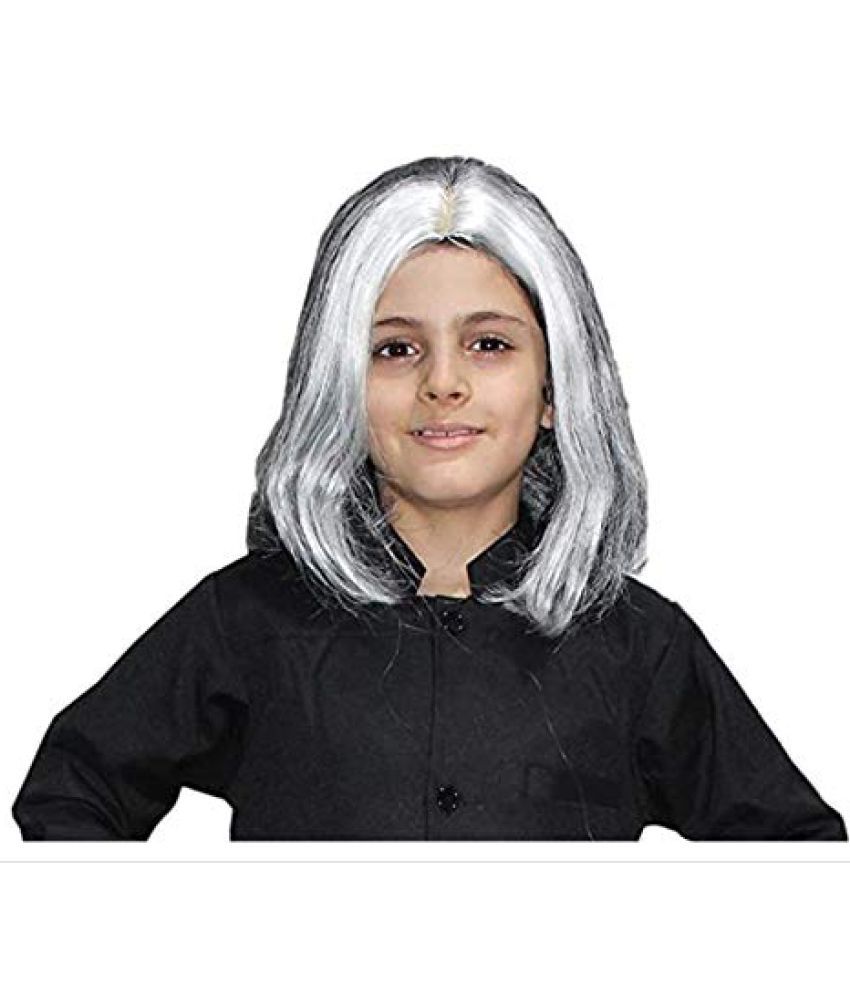     			Kaku Fancy Dresses Abdul Kalam Hair Wig -Grey, Free Size, for Boys