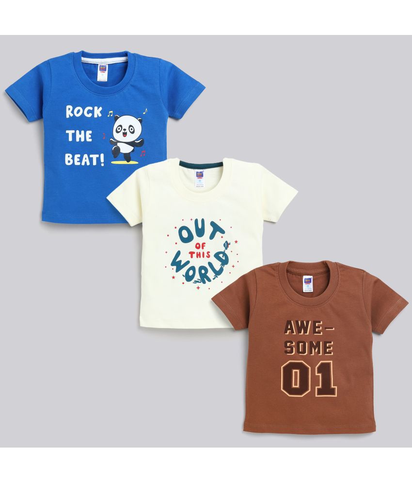     			Nottie planet - Multi Baby Boy T-Shirt ( Pack of 3 )