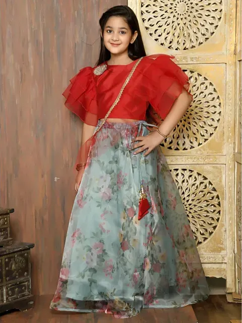 Lehenga for 11 year old clearance
