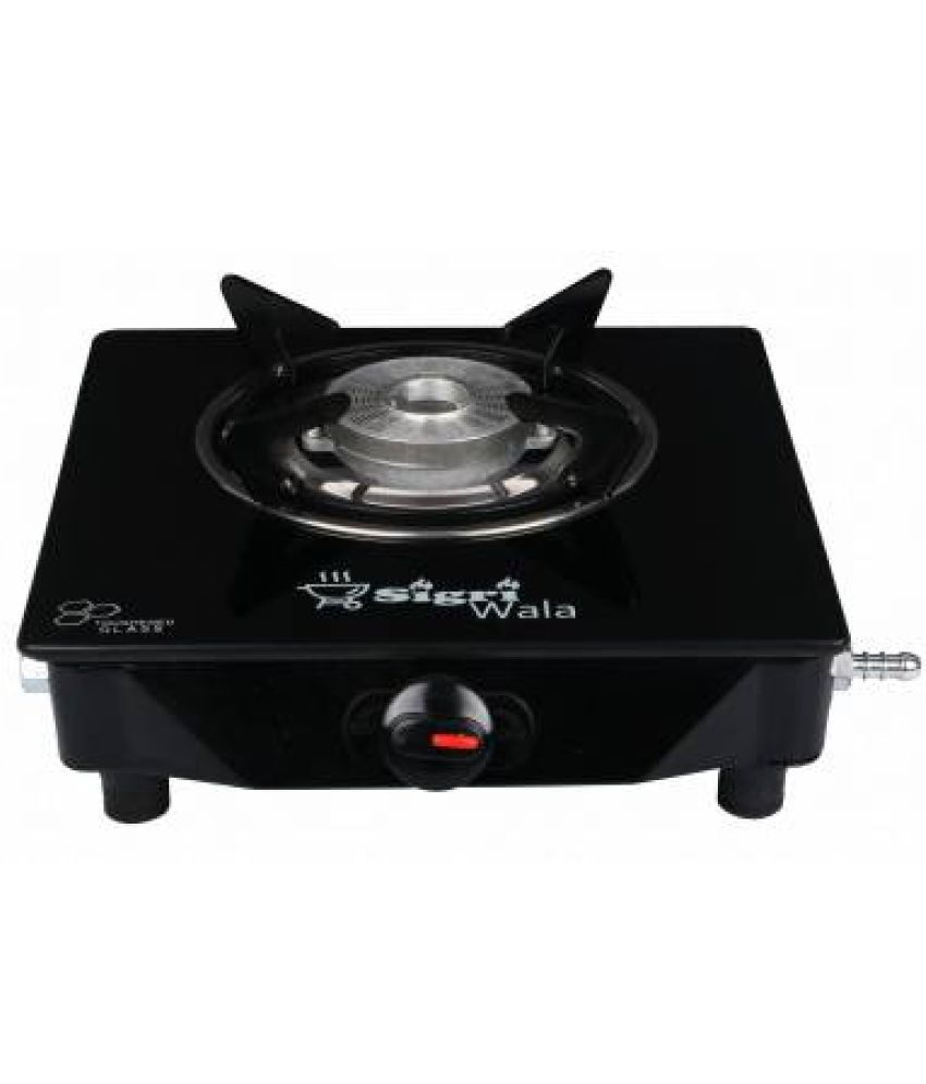 SigriWala 1 burner Designer Toughened glass Manual Ignition Gas Stove