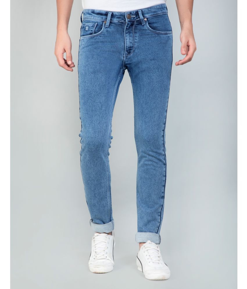     			HJ 53 - Light Blue Cotton Slim Fit Men's Jeans ( Pack of 1 )