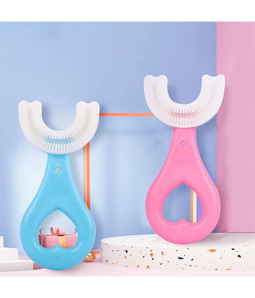 MR Multi-Colour Silicone Baby Toothbrush ( 2 pcs )