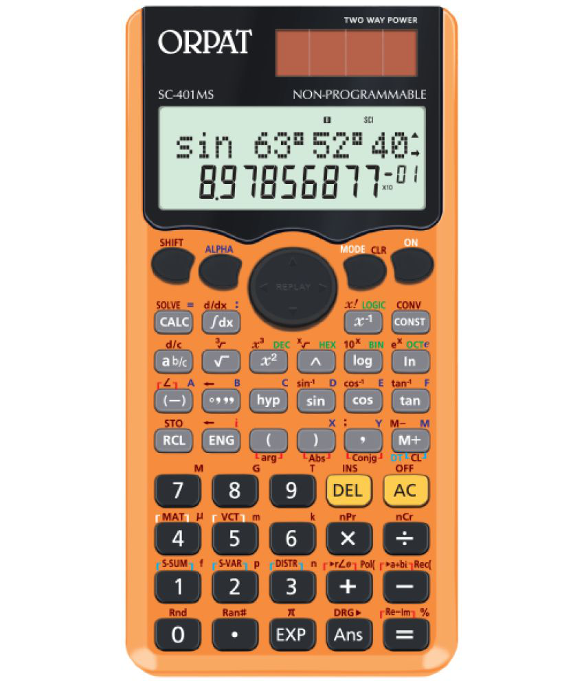     			Orpat Scientific Desktop Calculators SC-401 MS TENGERINE