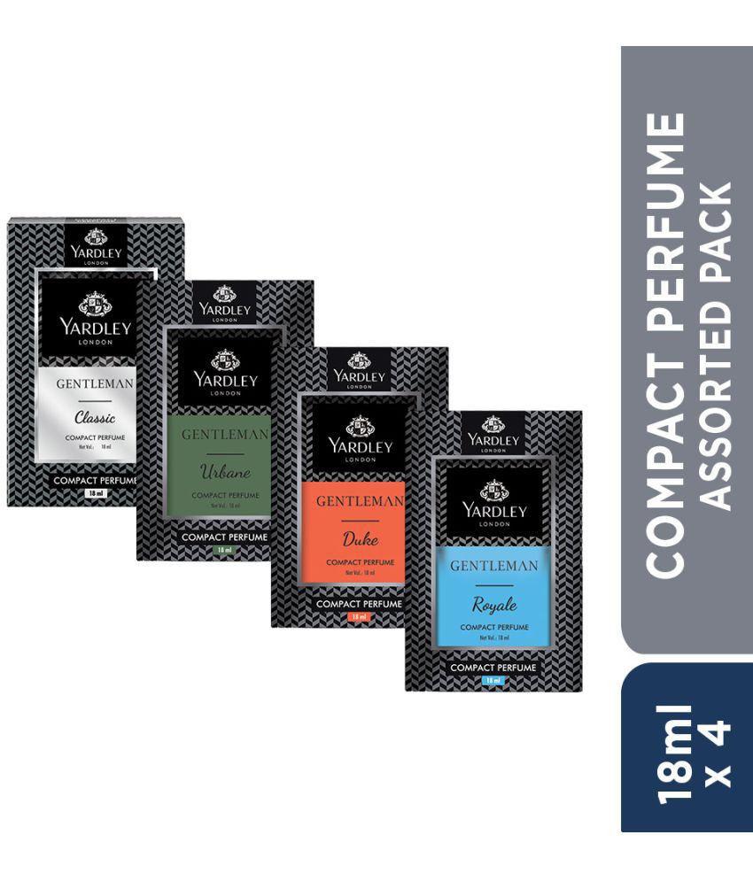     			Yardley London - Gentleman compact perfume- Assorted pack of 4 Deodorant Spray & Perfume For Men 18 ML ( Pack of 4 )
