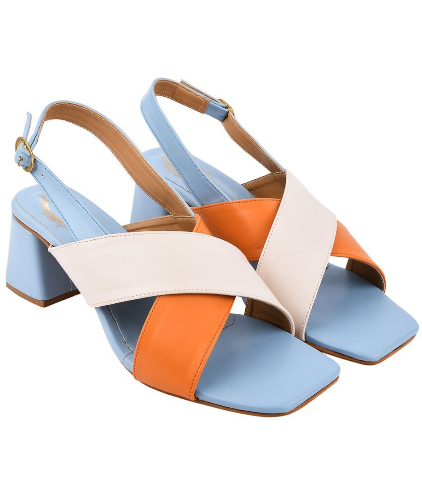 Shoetopia - Blue Women's Sandal Heels