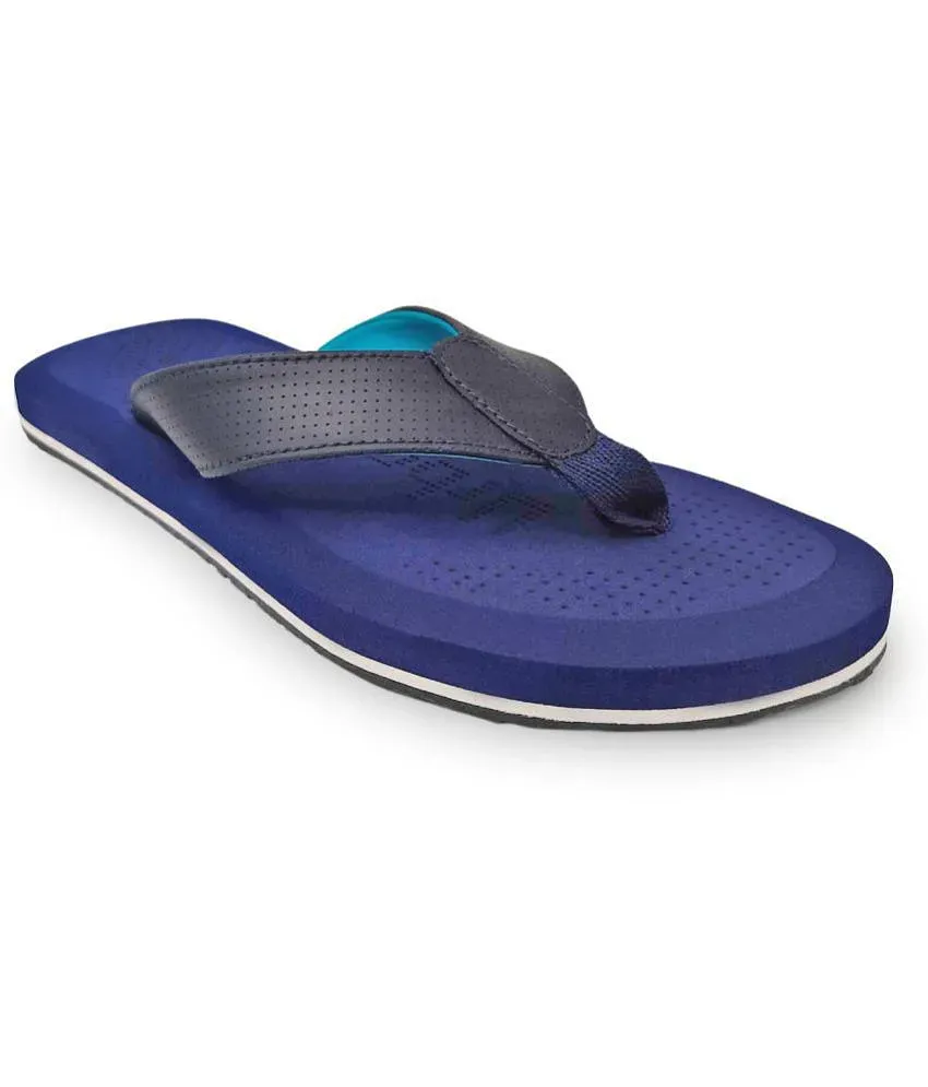 UrbanMark Men Ortho Comfort Light Weight Anti Skid Slippers Navy