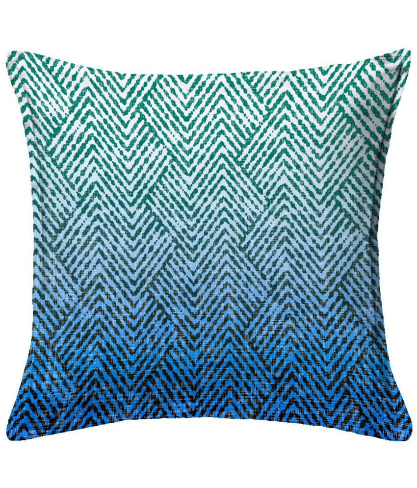     			Houzzcode - Water Repellent Blue Polyester Pillow Covers 40x40x3 ( Pack of 1 )