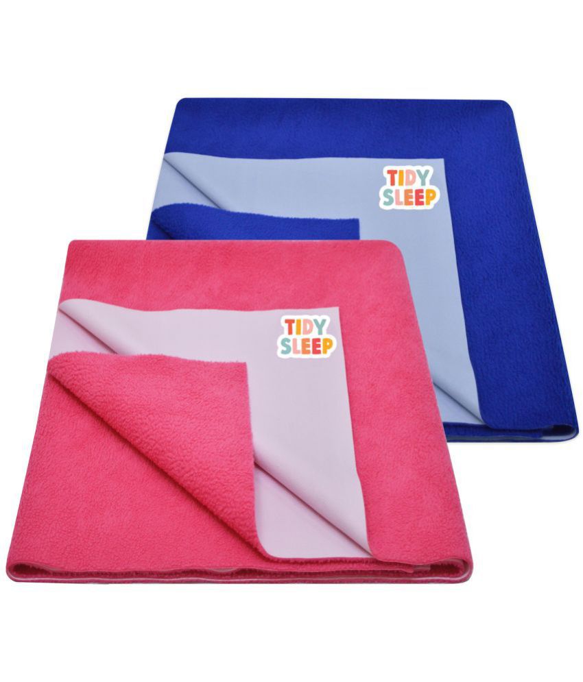 Tidy Sleep - Multi-Colour Microfibre Bed Protector Sheet ( Pack of 2 )