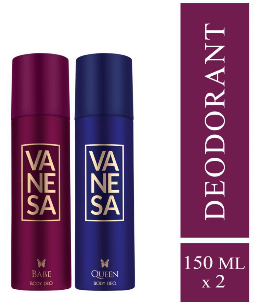     			Vanesa Babe, Queen Deodorant Spray For Women 150Ml (Pack Of 2)