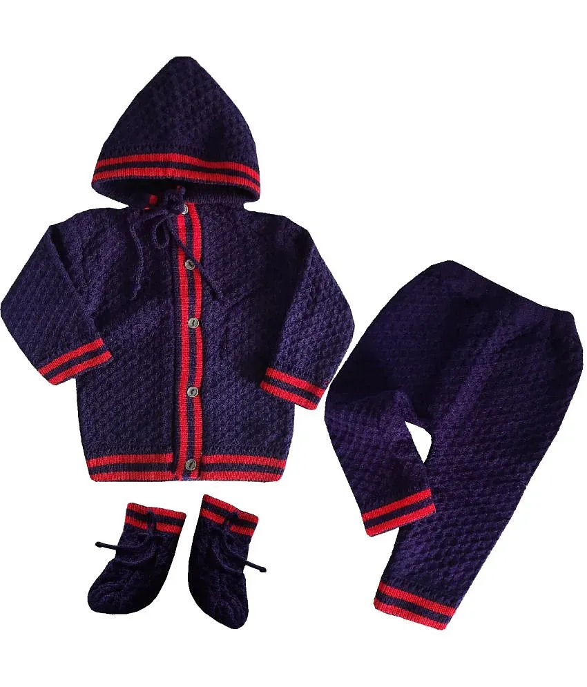 little PANDA Baby Sweater Unisex Woollen Hooded Sweater with