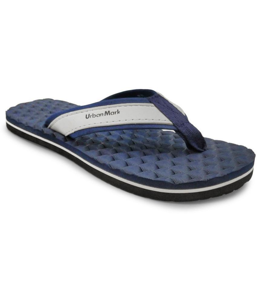     			UrbanMark Men Comfortable Light Weight Eva Slippers- Navy