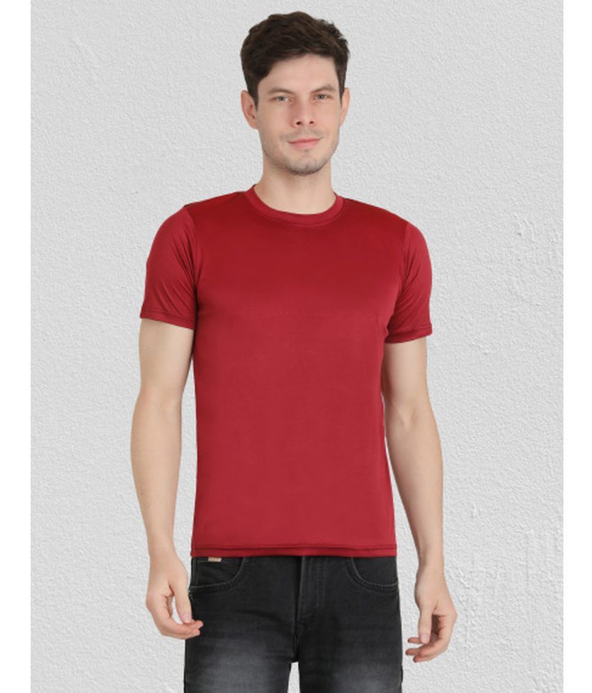     			Ben Toi - Maroon Polyester Regular Fit Men's T-Shirt ( Pack of 1 )