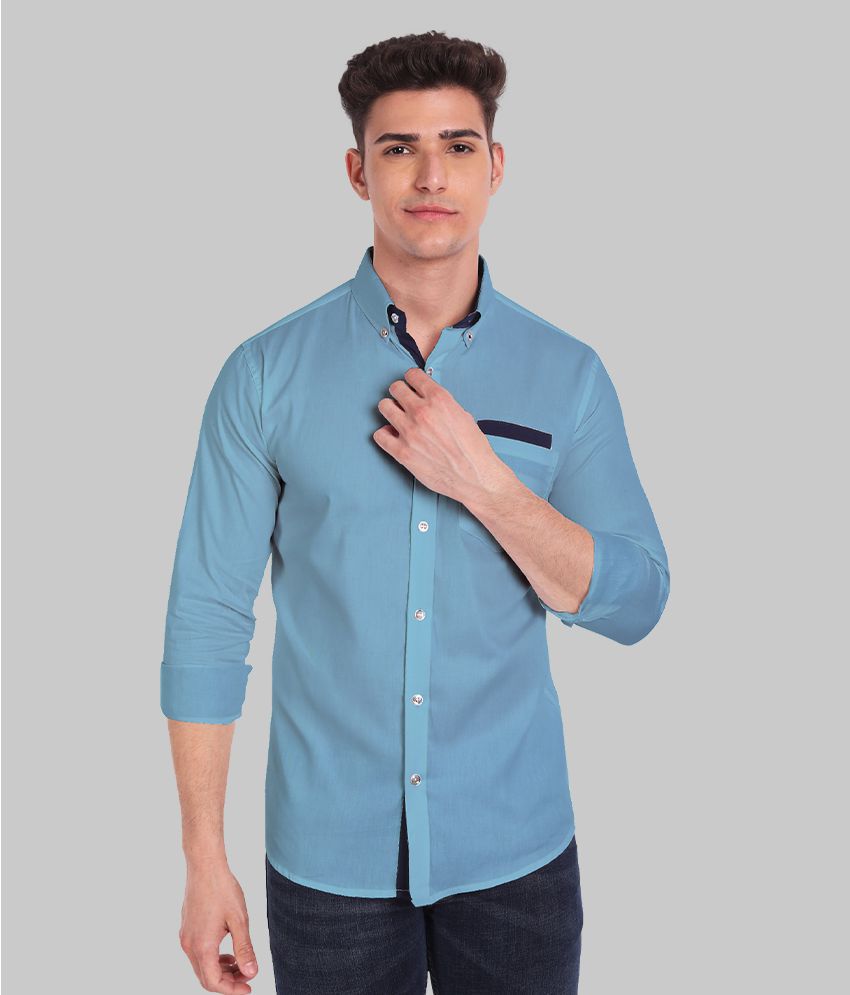     			Vida Loca - Sky Blue Cotton Slim Fit Men's Casual Shirt ( Pack of 1 )