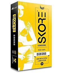 Skore Banana 10S Condom (Pack Of 3)