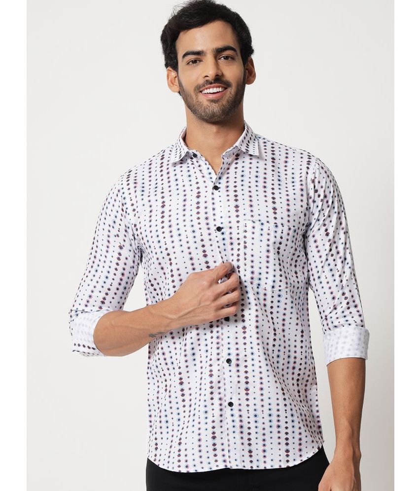     			VERTUSY - White Cotton Regular Fit Men's Casual Shirt ( Pack of 1 )