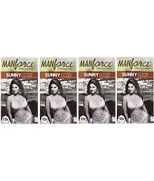 Manforce Extra Dotted SUNNY EDITION Flavoured Condom Set Of 4 , ( 40 PS)