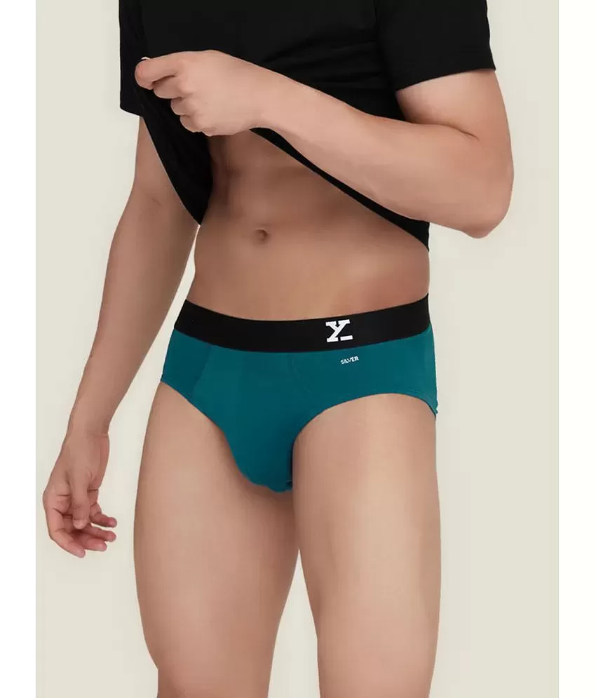 Buy Black & Teal Briefs for Men by XYXX Online
