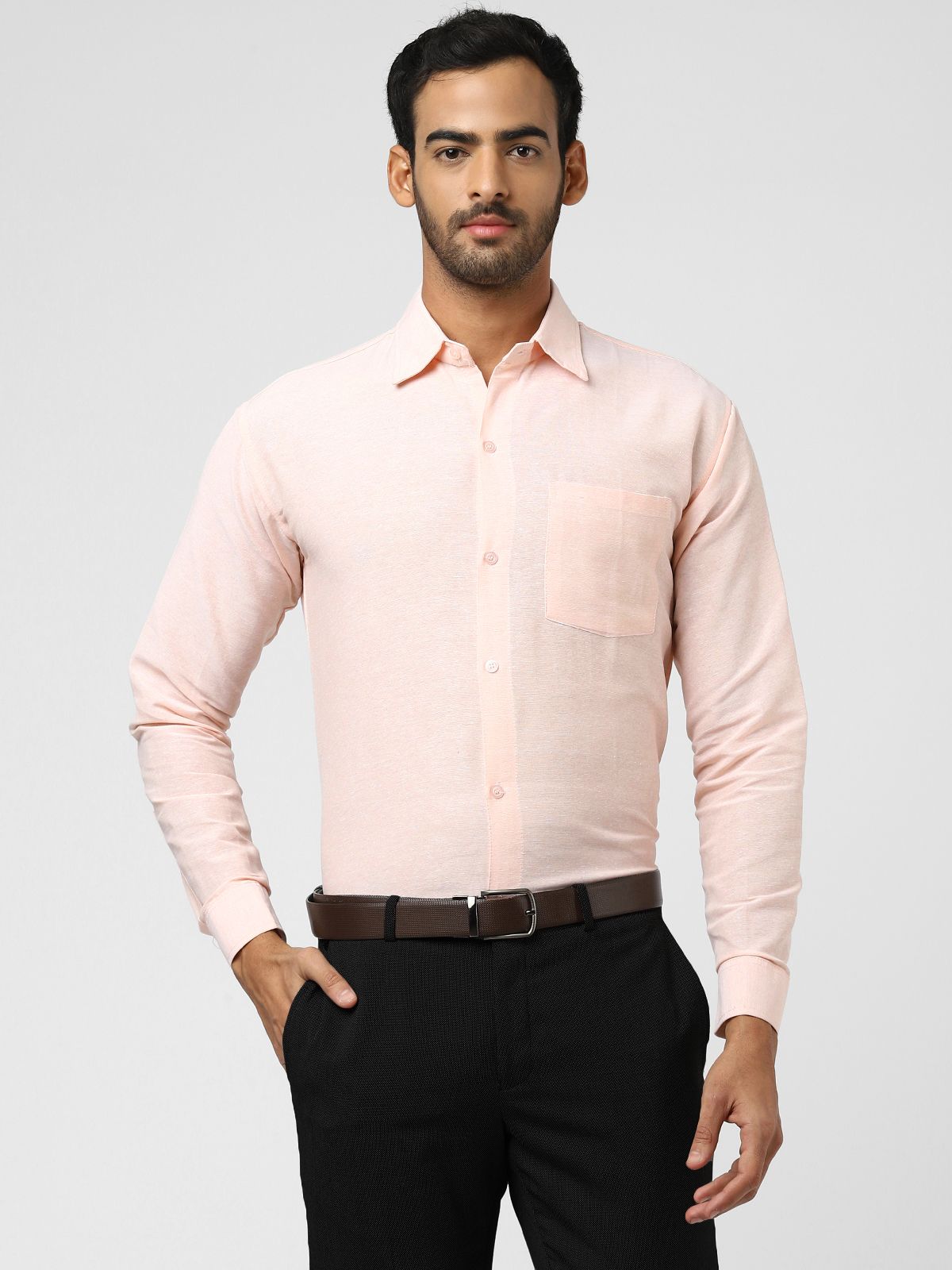     			DESHBANDHU DBK - Orange Cotton Regular Fit Men's Casual Shirt (Pack of 1 )