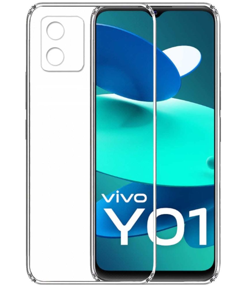     			Doyen Creations - Transparent Silicon Plain Cases Compatible For Vivo Y01 ( Pack of 1 )