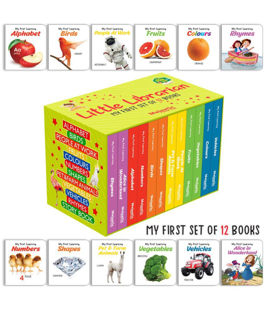     			My First Library: Boxset of 12 Board Books for Kids