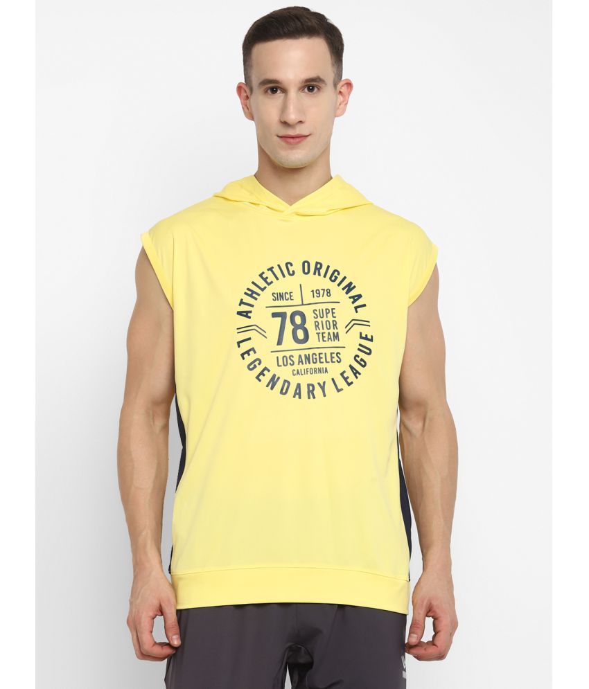     			OFF LIMITS - Yellow Polyester Regular Fit Men's Sports T-Shirt ( Pack of 1 )