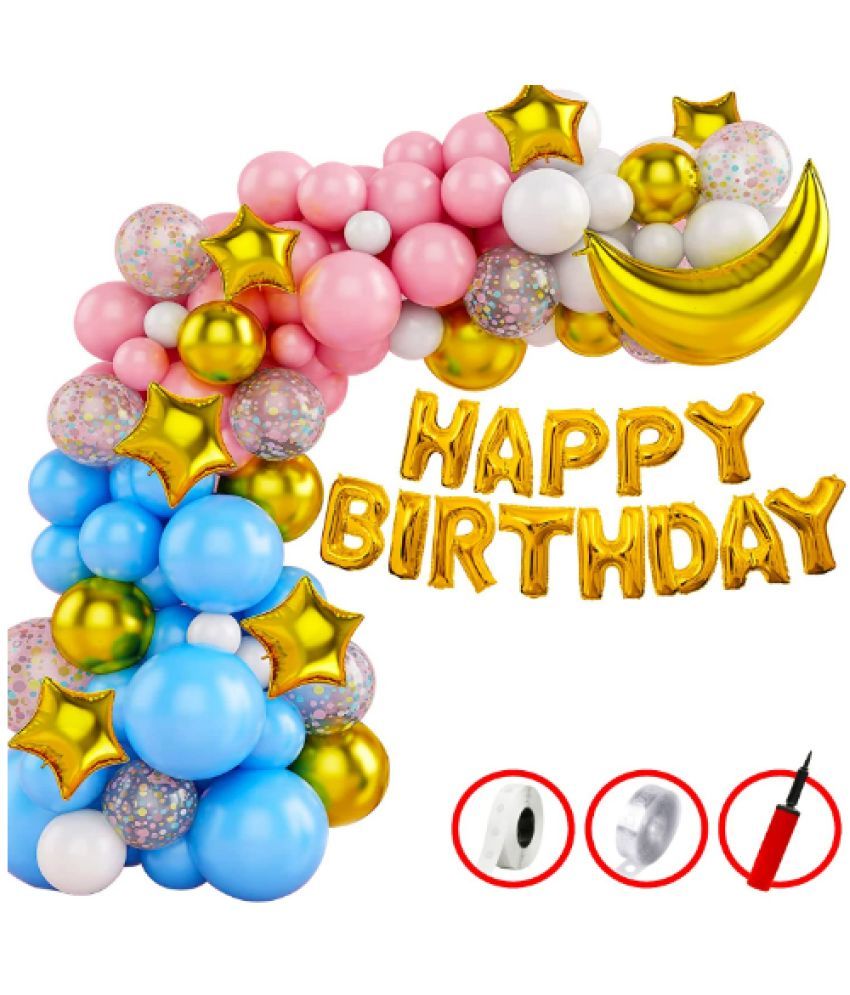 Blooms Mall Happy Birthday Decorations for BoysHappy Birthday Foil
